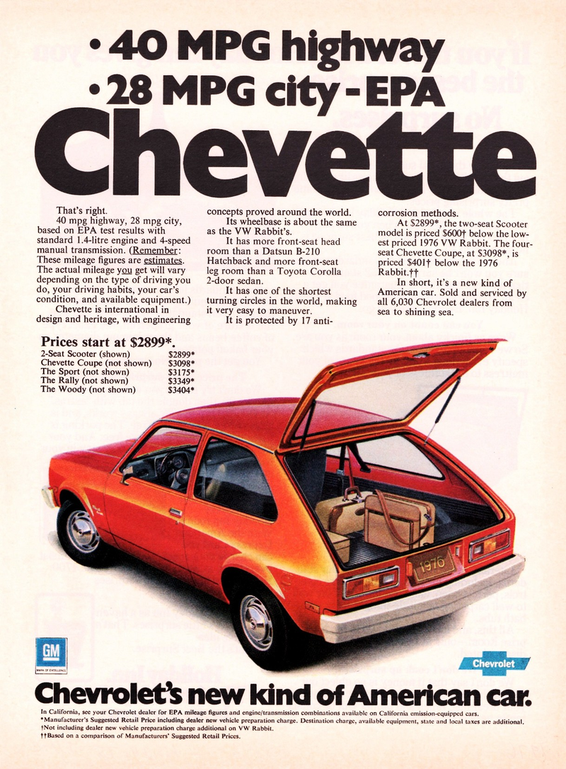 Illustration for article titled You Won't Guess How Much Horsepower A 1976 Chevrolet Chevette Makes In 2016